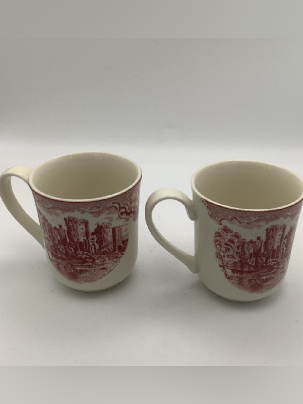 Two Johnson Bros England Mugs Featuring Raglan Castle Pattern - Picture 5 of 8